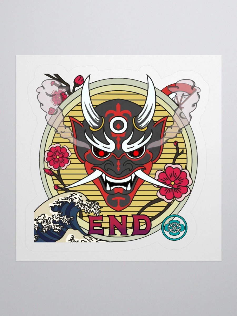 Oni Mask Kiss Cut Stickers product image (3)