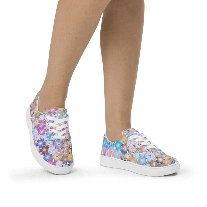 Kawaii Starry Blossom Symphony Lace-up Canvas Shoes product image (2)