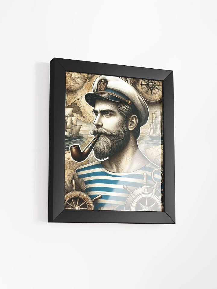 Nautical Captain's Portrait - Framed Matte Poster product image (7)