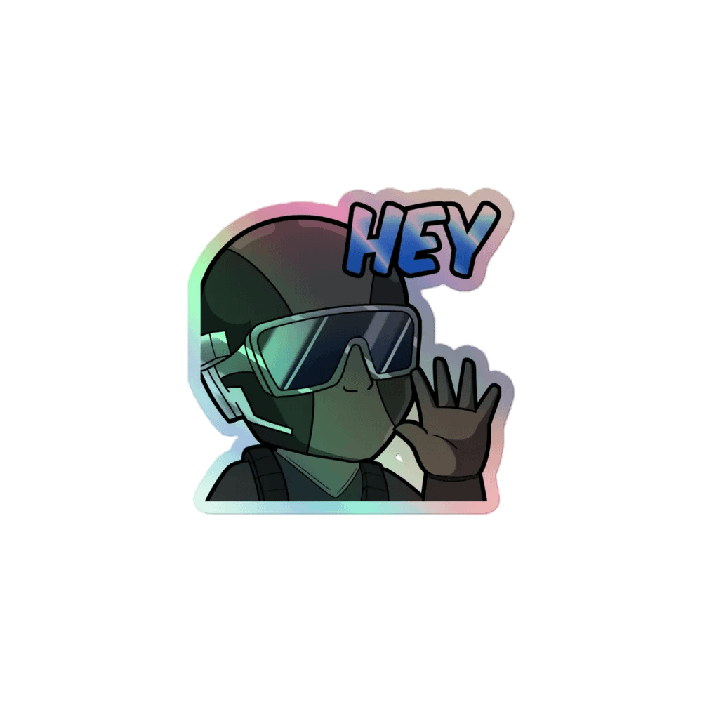 hey emote sticker product image (1)