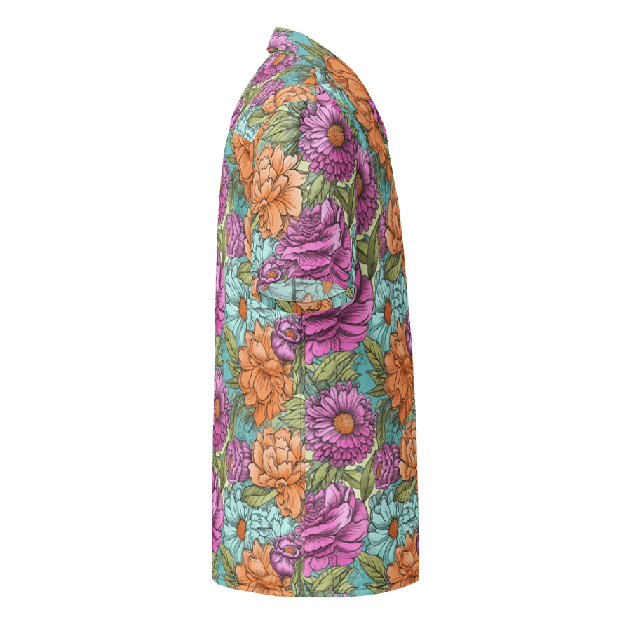 Vibrant Floral Pattern-Seamless Detailed Design Hawaiian Shirt product image (4)