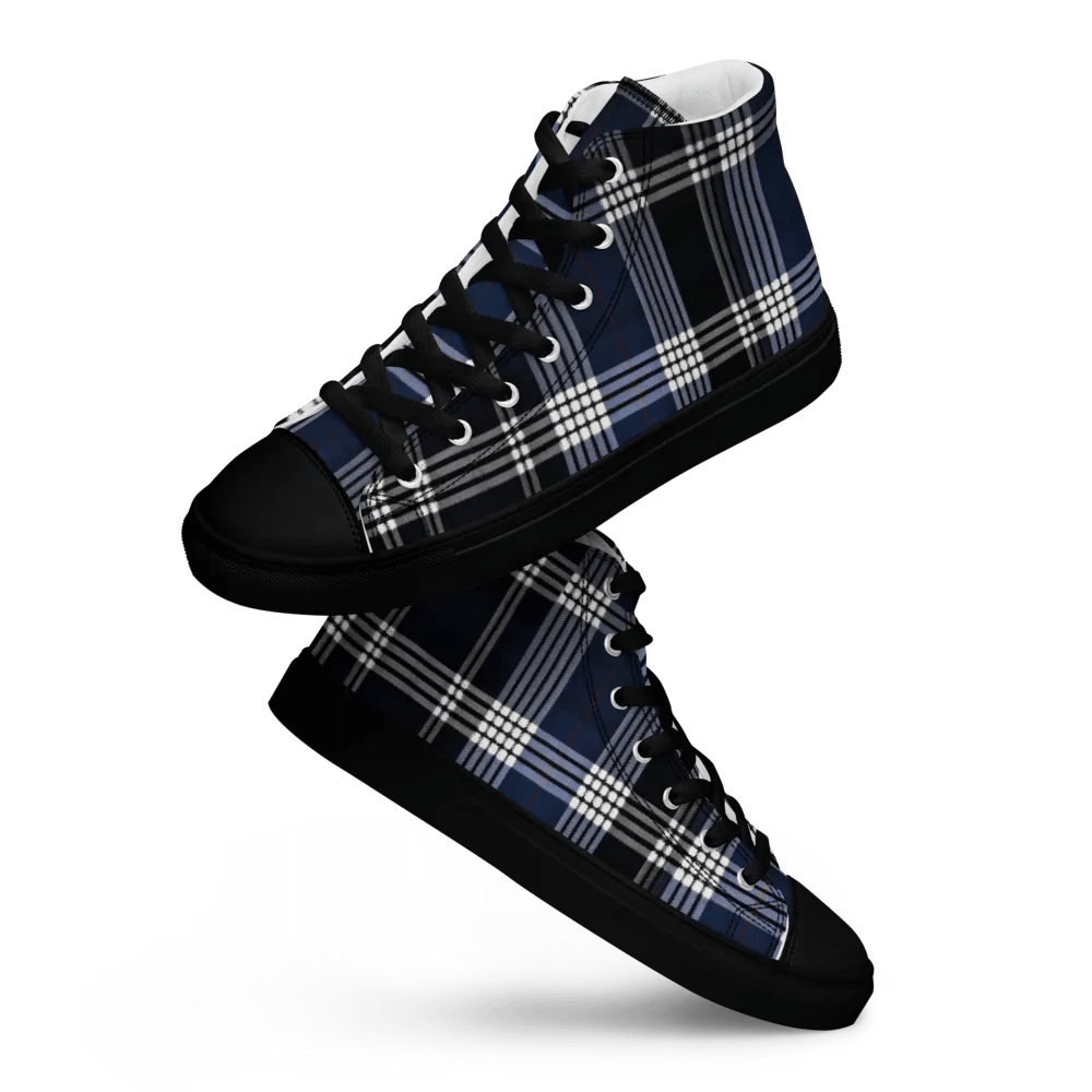 Blue Tartan Shoes - Men's High Tops product image (8)