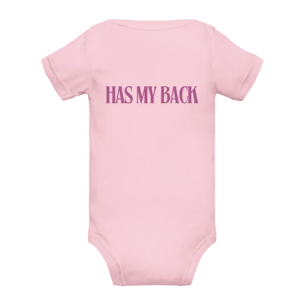 God Has My Back Baby Onesie in Pink 🌸 product image (3)