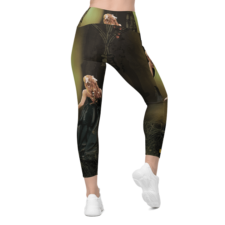 'Elven Stories - Blinded By The Light' Crossover Leggings with Pockets product image (2)