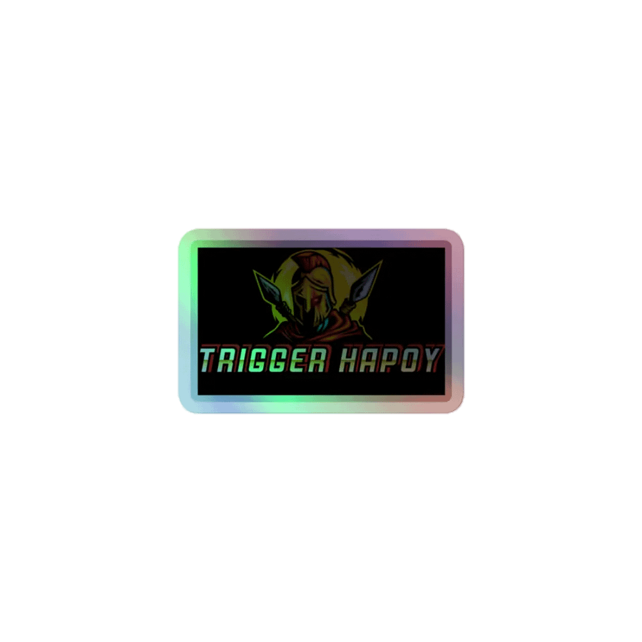 Triggers holographic sticker product image (1)
