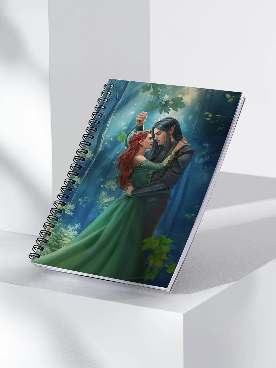 Elven Heartbound Spiral Notebook ~ Cerian & Arisanna product image (3)