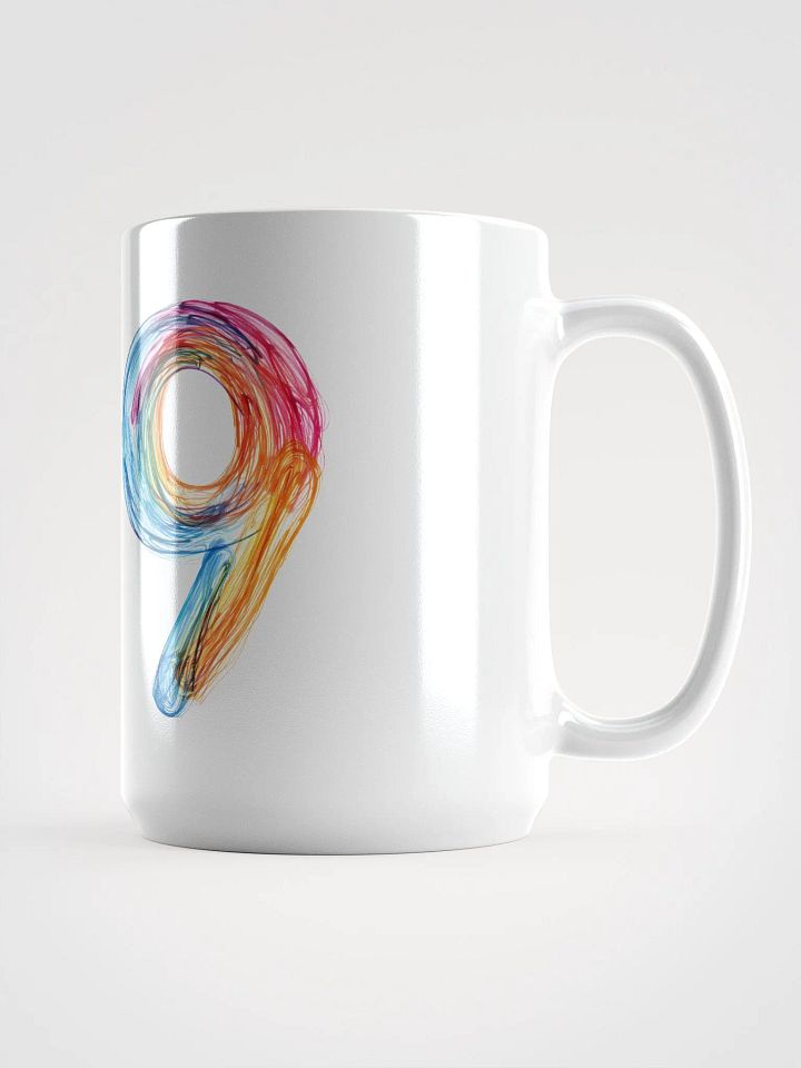 Vibrant Number 9 White Glossy Mug product image (1)