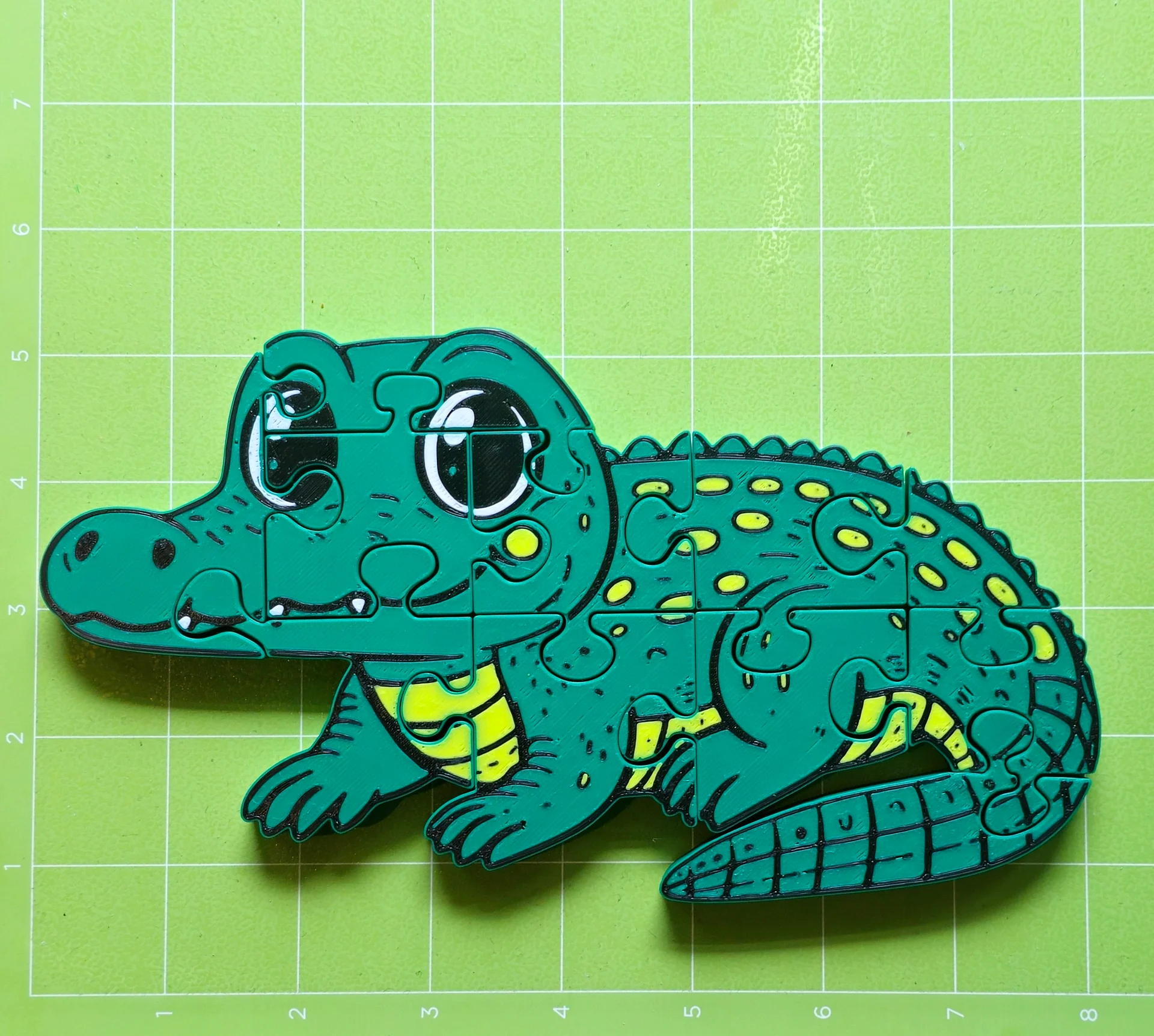 Alligator 3D Printed Jigsaw Puzzle – A Thrilling Swamp Challenge! product image (4)