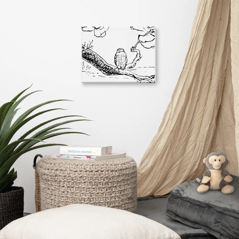 Owl on a Branch Canvas Artwork product image (6)