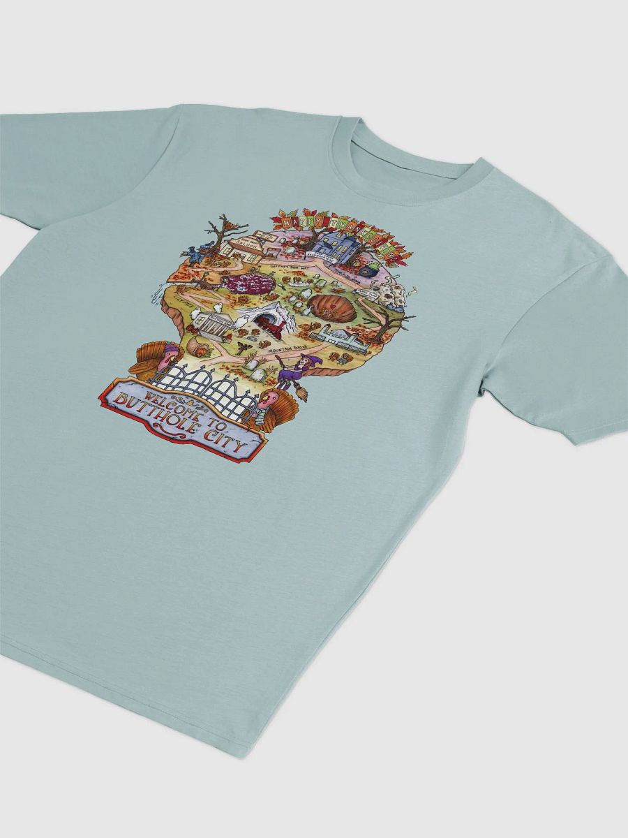 Thanksgiving Butthole City Map Heavyweight Tee product image (3)