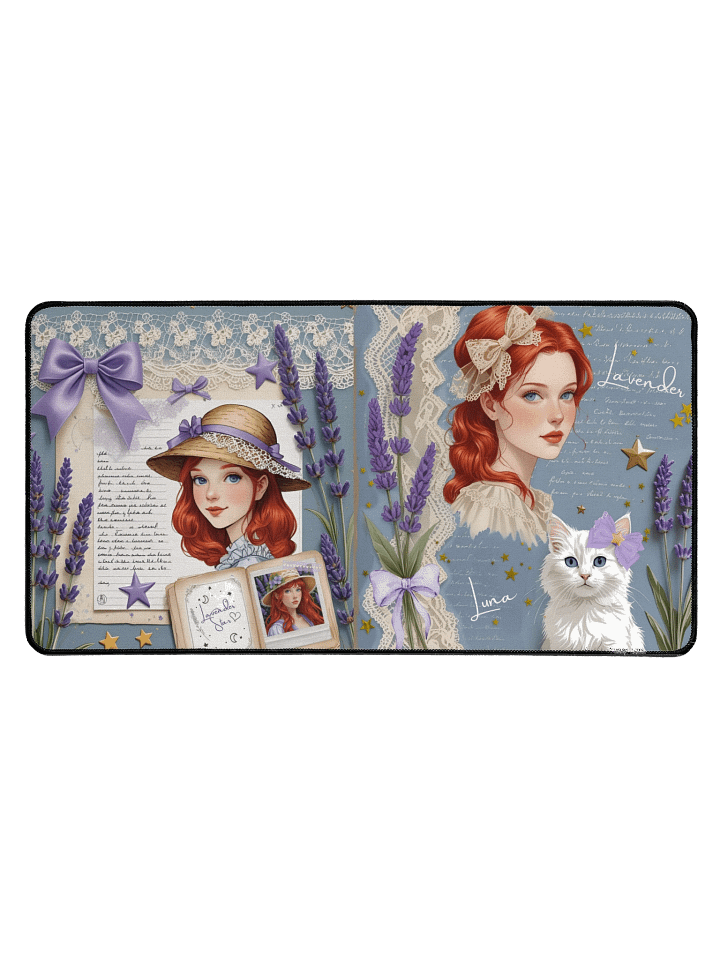 Lavender Star Scrapbook Mousepad product image (1)