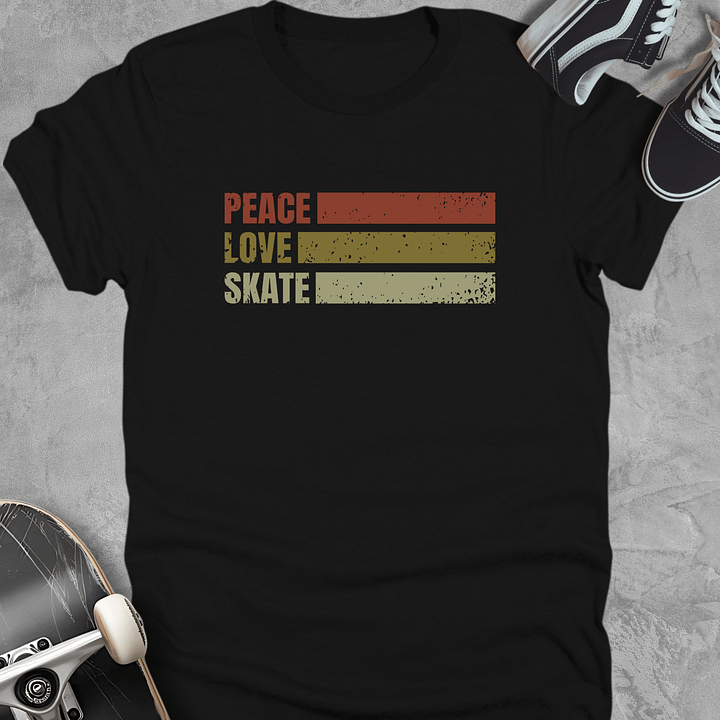 Peace Love Skate, Skateboarding Youth T-Shirt Unisex product image (1)