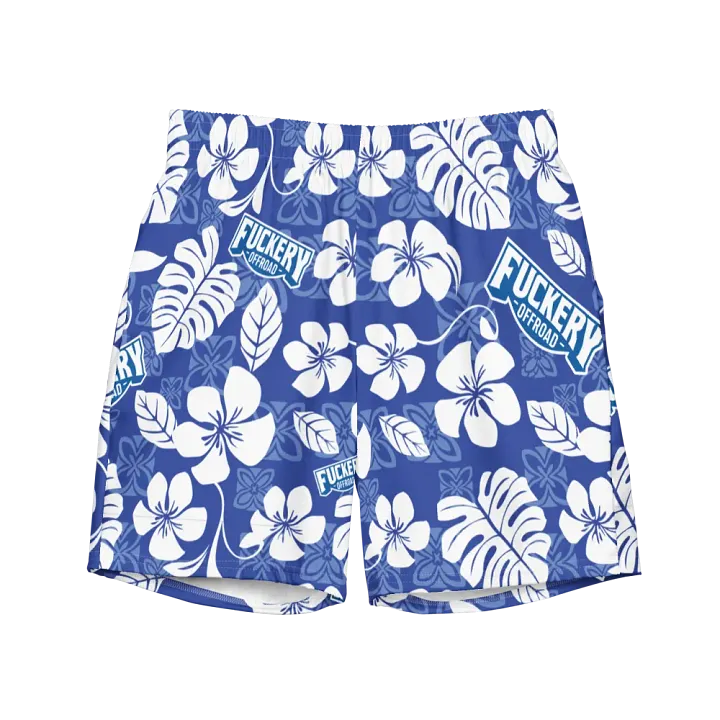 Fuckery Offroad Mens Hawaiian Shorts - Blue product image (1)