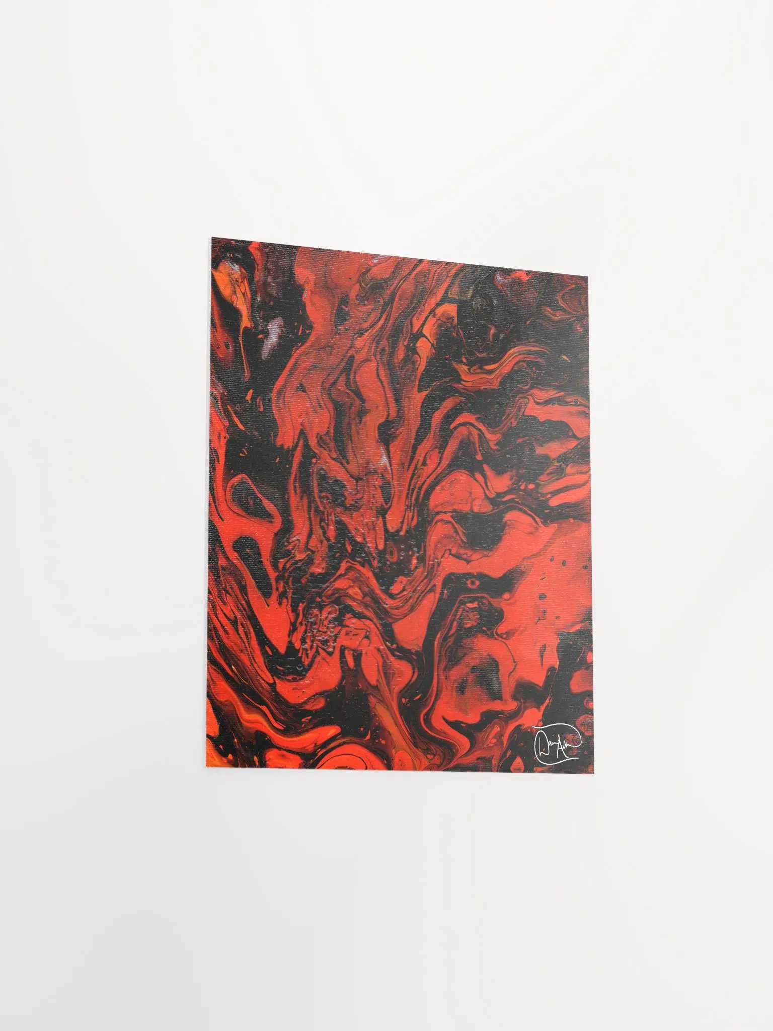 Demon In My Headphones Fluid Acrylic Print product image (3)