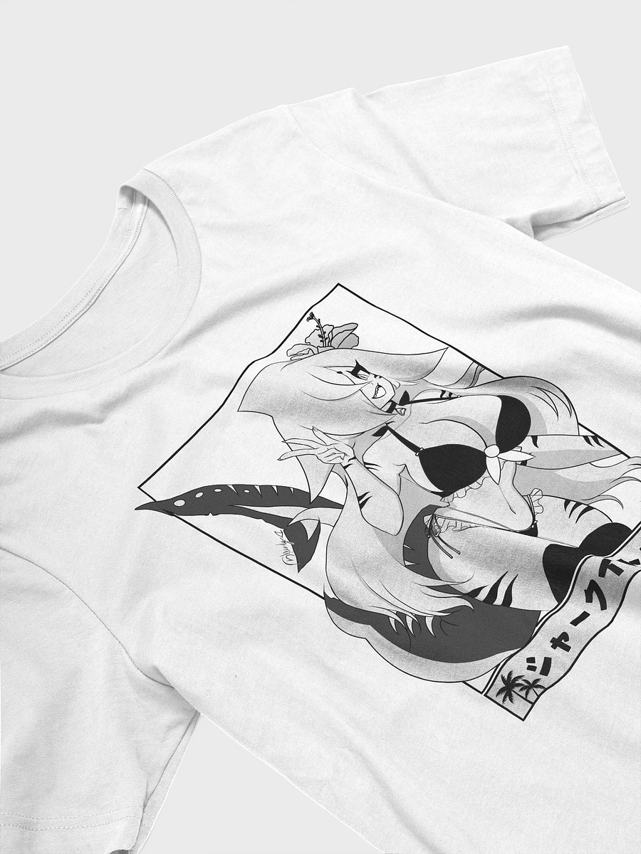 Sharky T-Shirt (White, Minimal Pattern) product image (3)