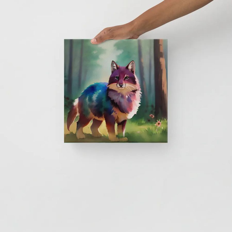 Cute Fox Digital Painting - v4 product image (1)