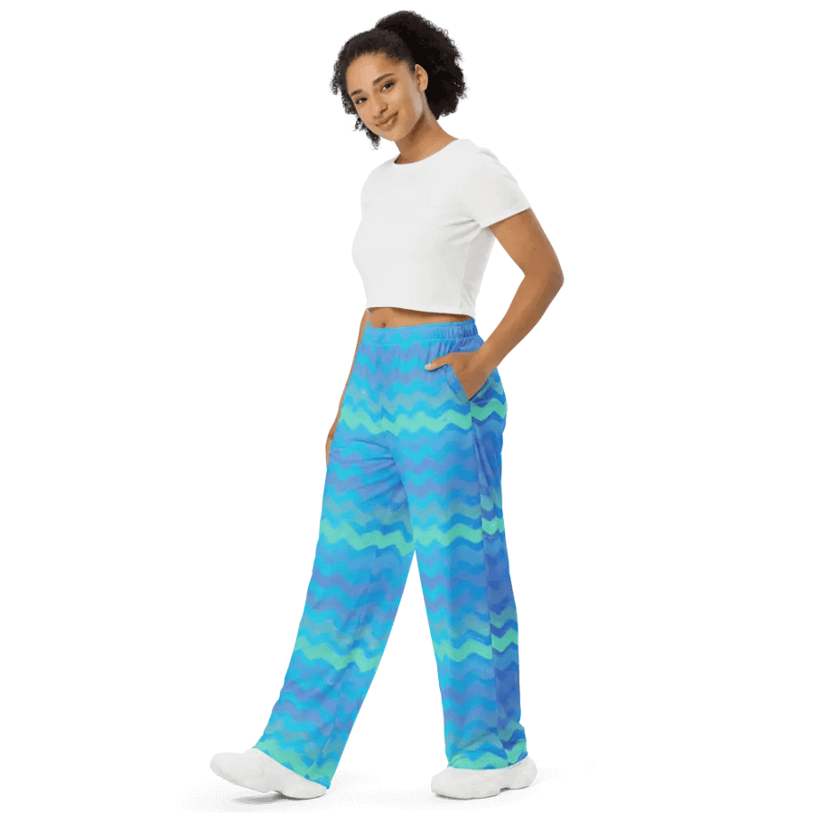 Mermaid Stripes Wideleg Pants product image (4)