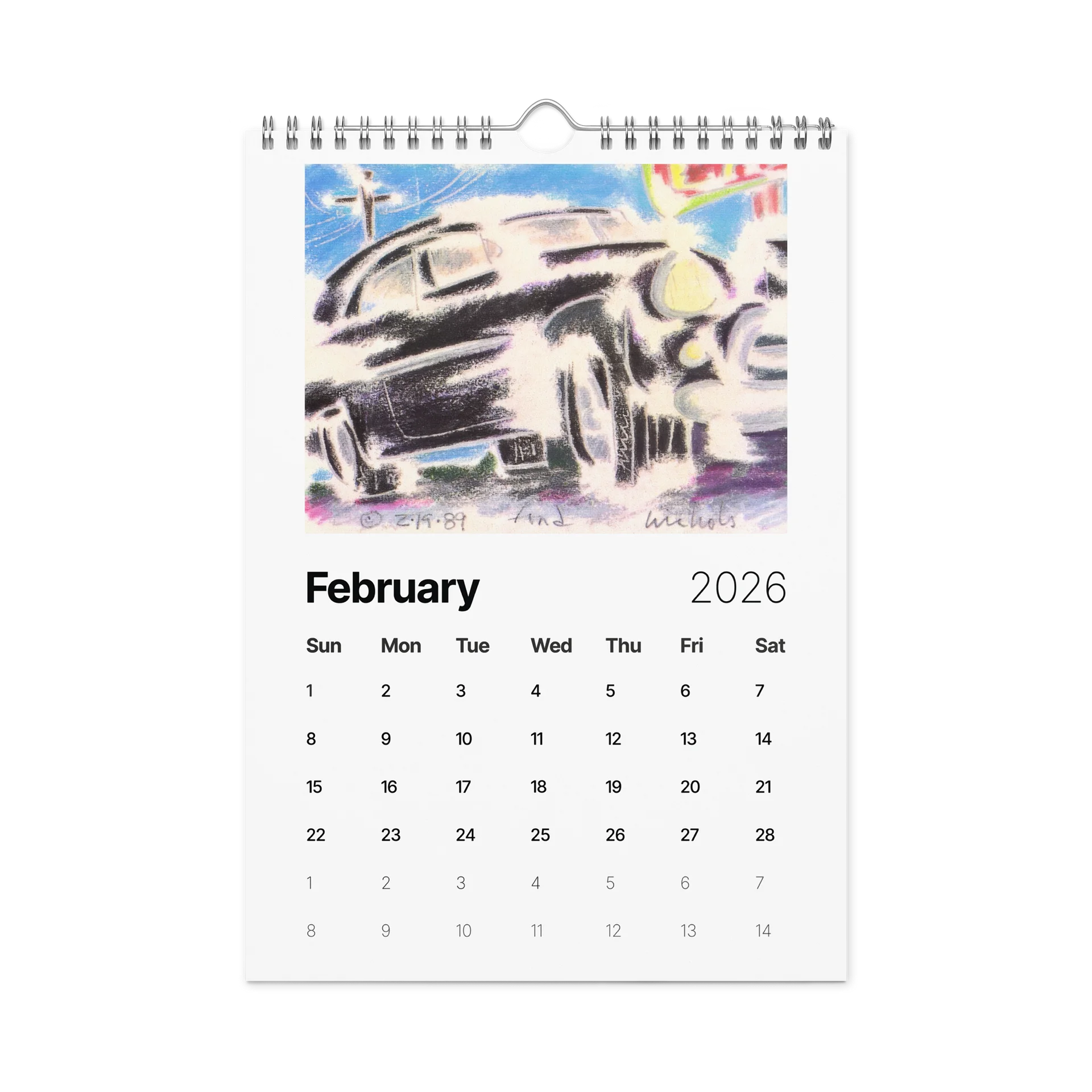 A Year of Nic's Cars - 2026 Wall Calendar product image (18)