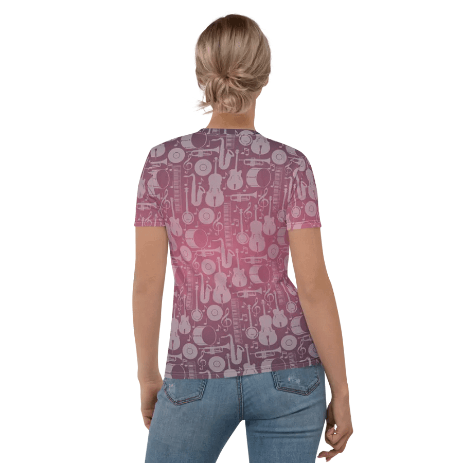 Sip, Sip, Hooray, Coffee and Music All Day All Over Print T-shirt product image (5)