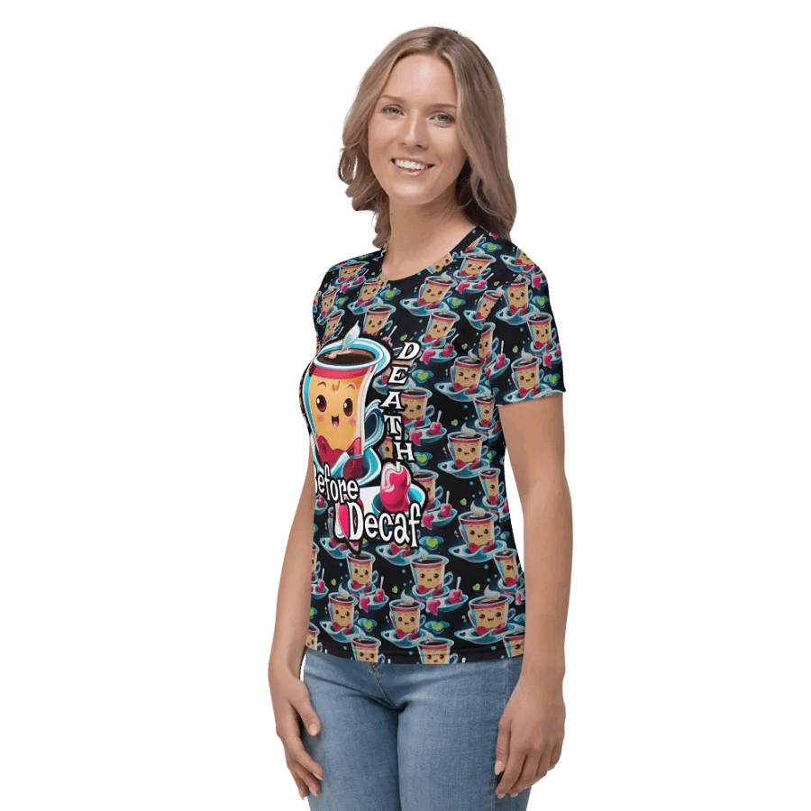 Kawaii Coffee All Over Print T-shirt product image (5)