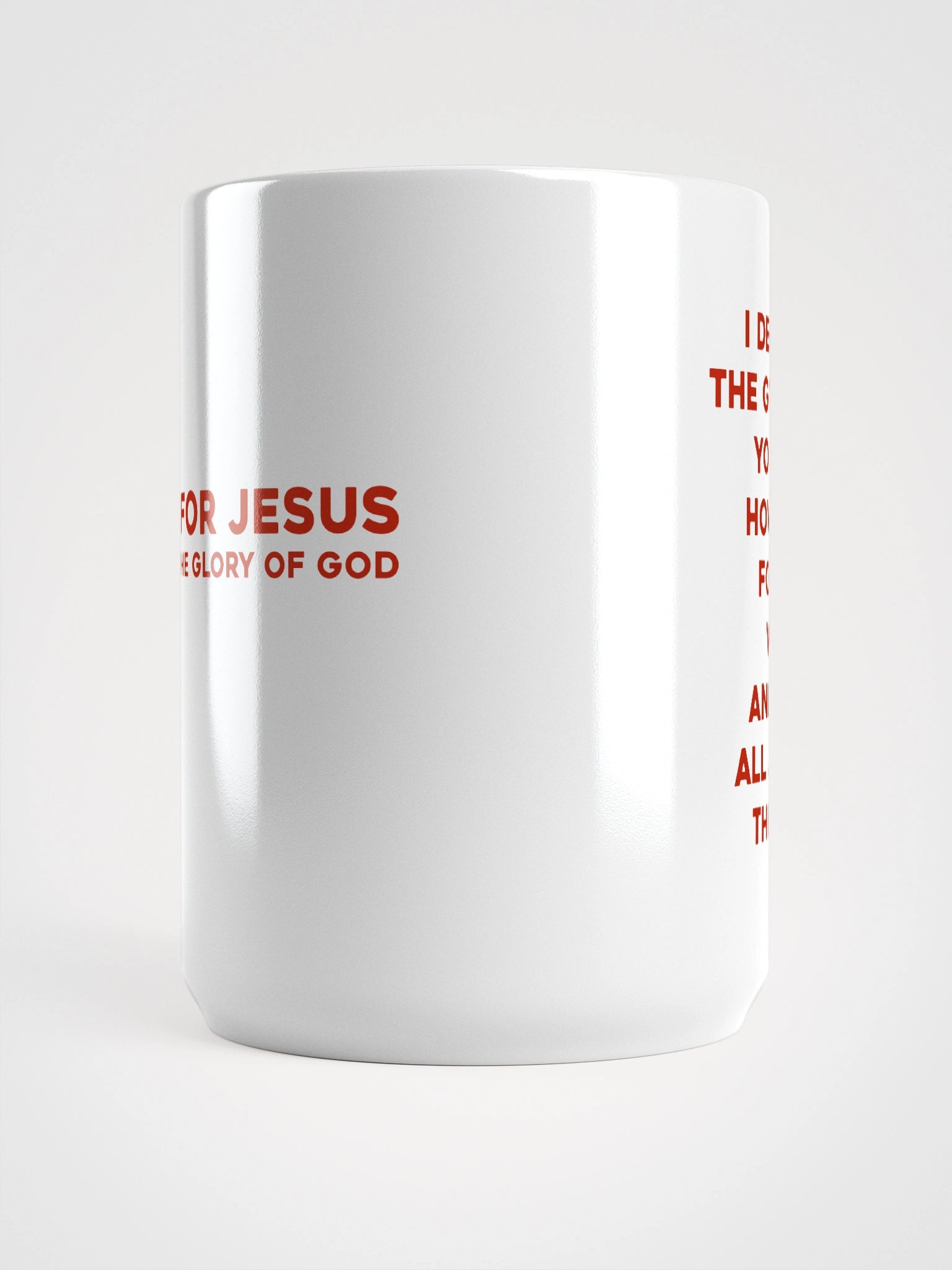 Saints For Jesus | The Gospel White Glossy Mug product image (6)
