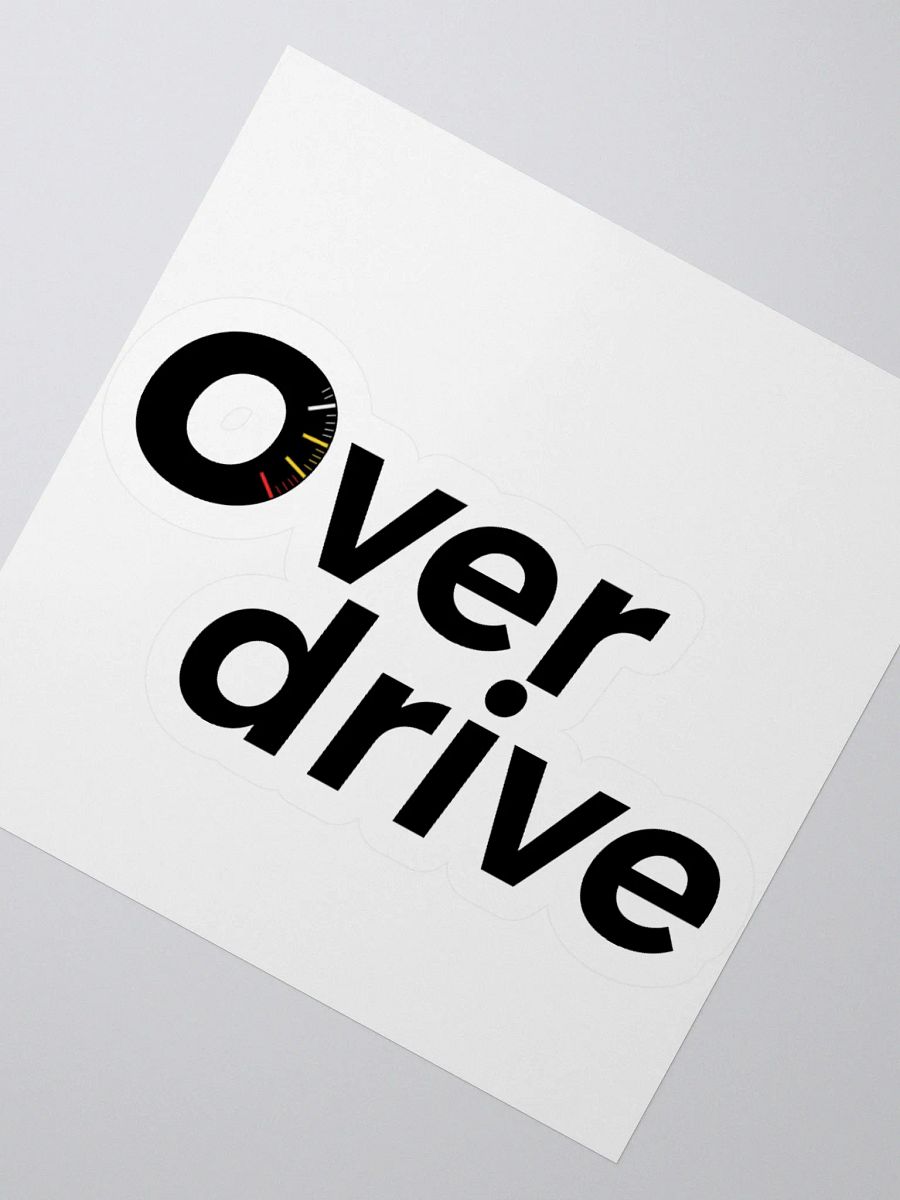 overdrive kiss cut sticker product image (4)