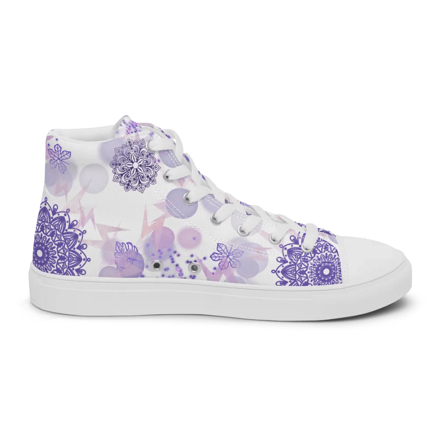 Lilac Mandala Lace Up Womens Shoes product image (5)