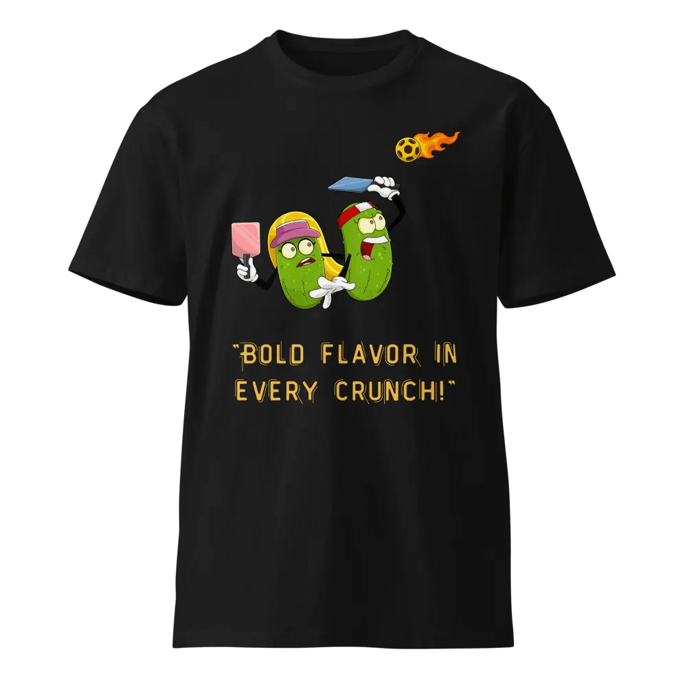 Bold Flavor Cartoon Pickles Unisex T-Shirt product image (1)