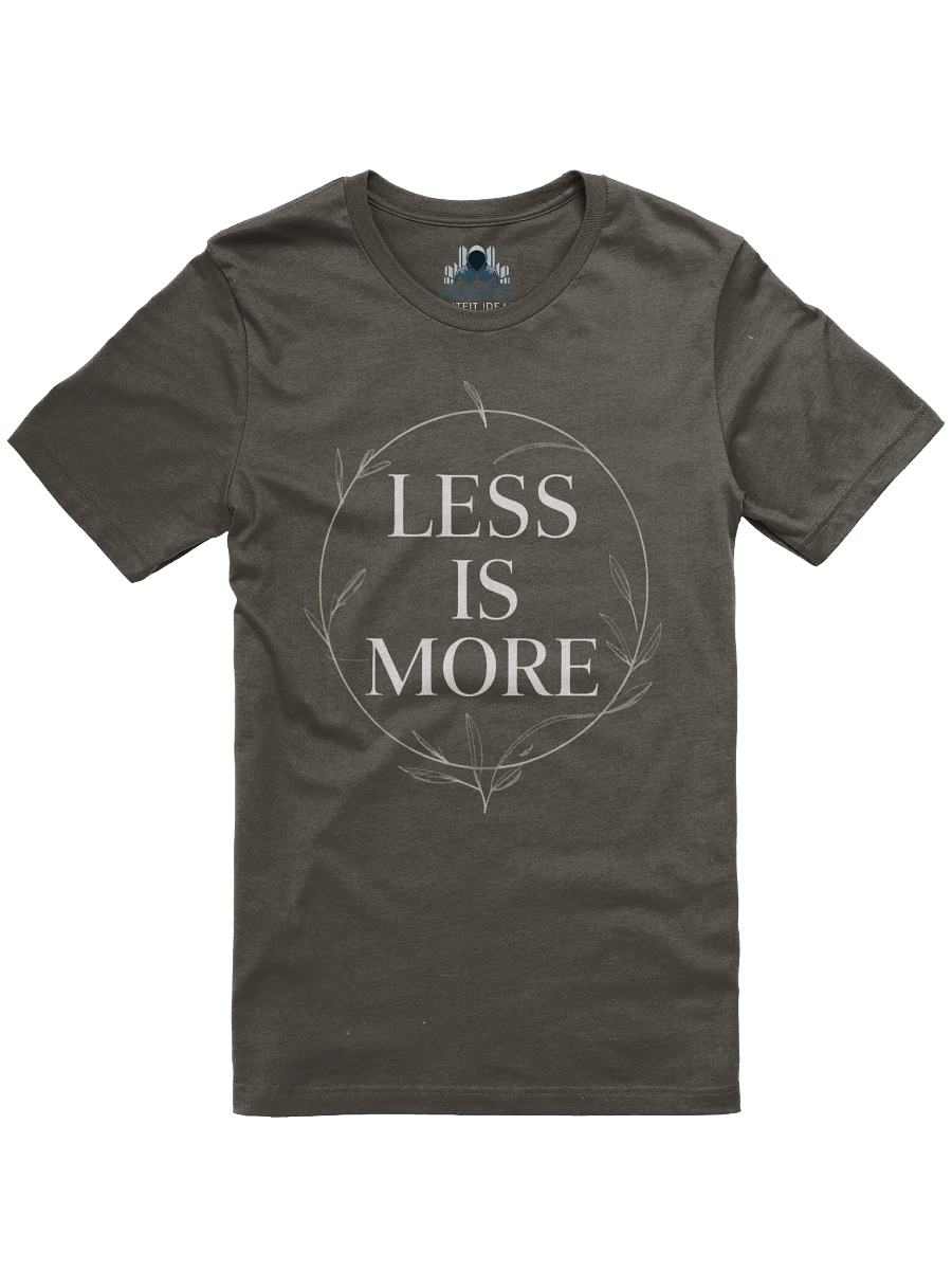 Minimalist T-Shirt, Less Is More Gift, Neutral Modern Tee product image (1)