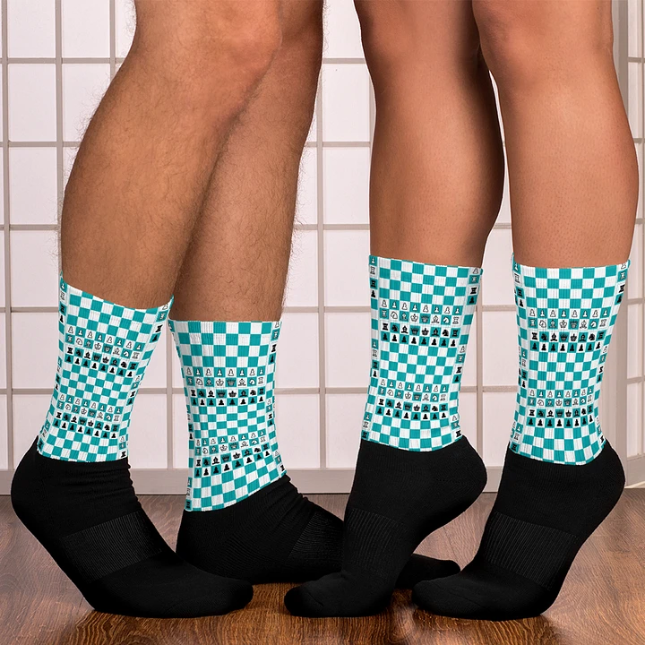 Chessboard Black Foot Socks product image (1)