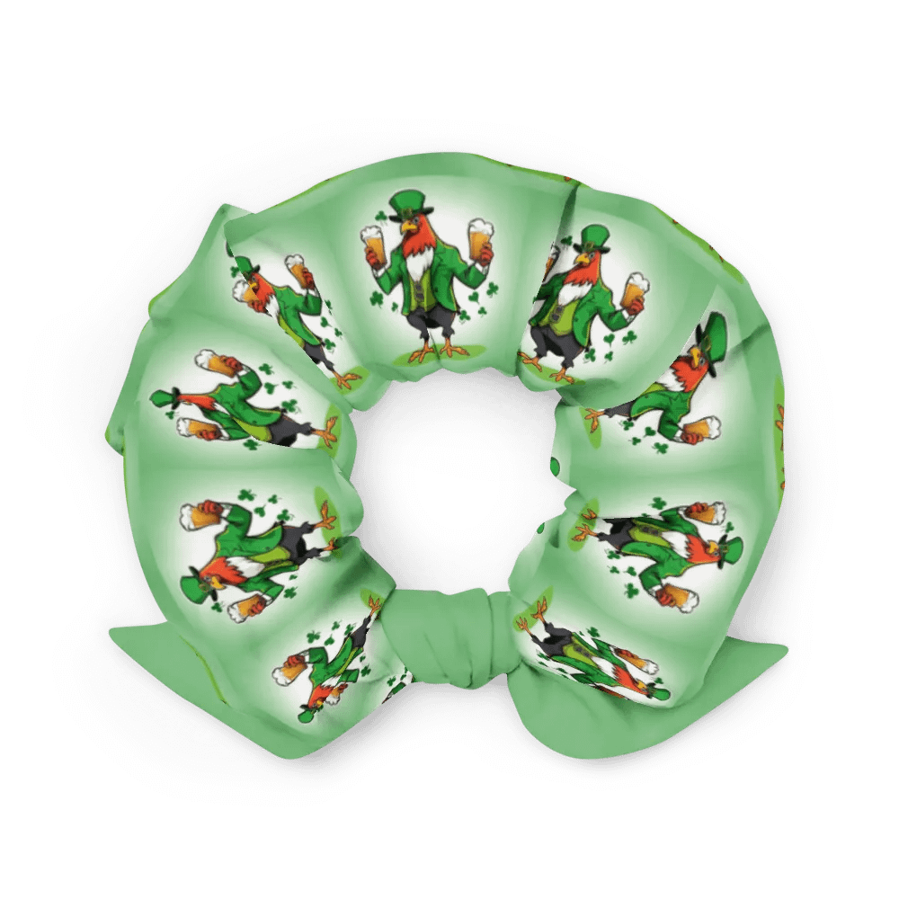 Green Rooster All-Over Print Scrunchie product image (2)