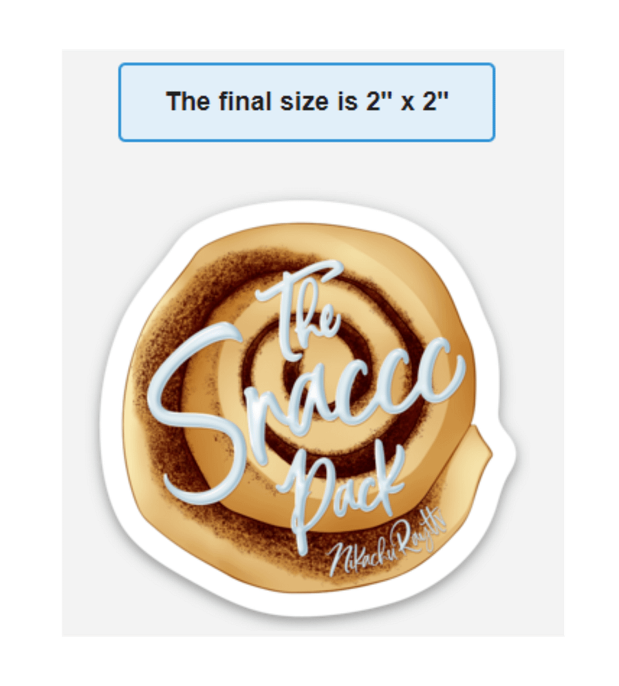 The Snaccc Pack (TSP) Cinnamon Bun Magnet product image (1)