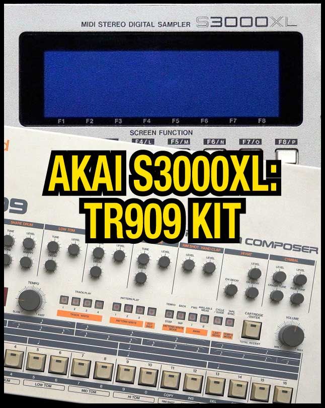Akai S3000XL: TR909 Kit product image (1)