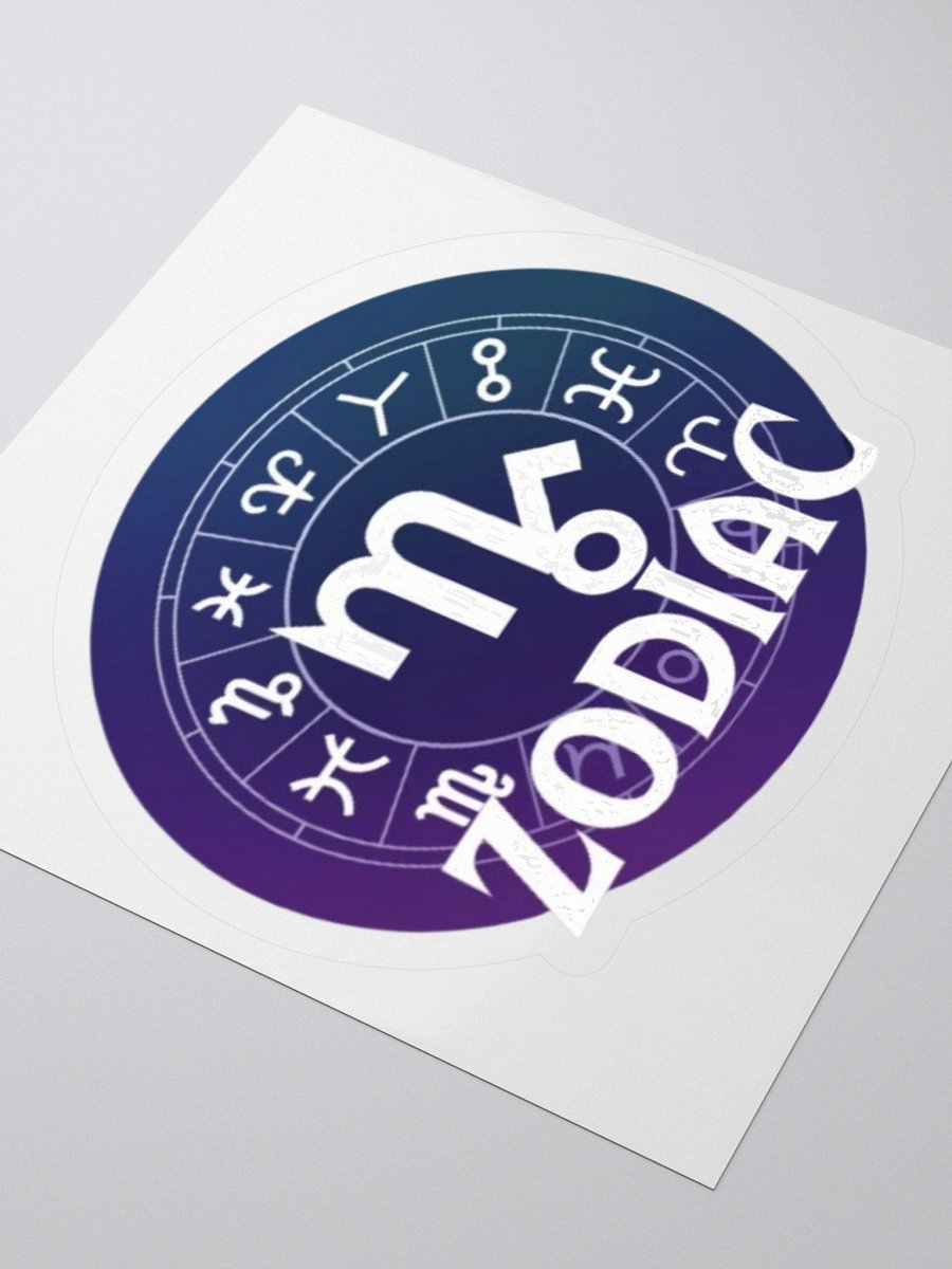 Virgo Zodiac with Full Zodiac Circle Vinyl Sticker - High-Quality Design product image (9)