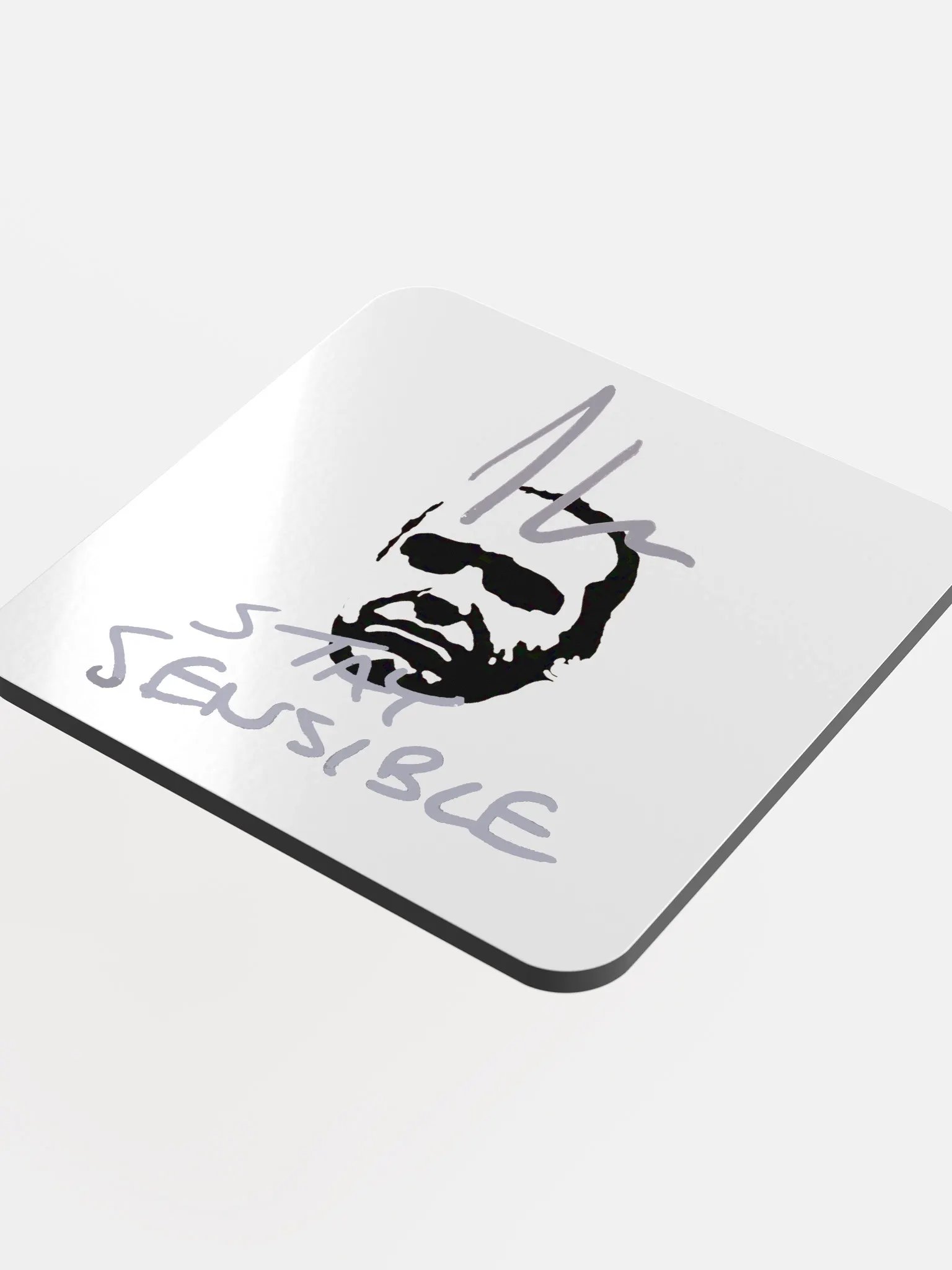 Jon Hare Stay Sensible Glossed Cork Coaster product image (4)