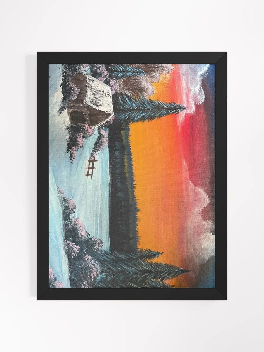 Framed Snowy Shed Print product image (2)