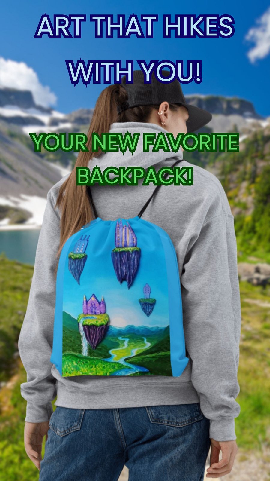 Fantasy World Drawstring Bag product image (3)
