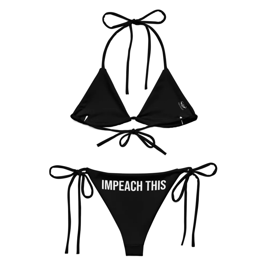 "Impeach This" Trump Face Black Bikini Set - Limited Edition Sass product image (2)