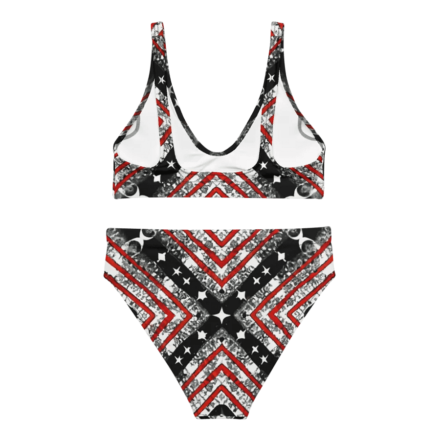 Black/Silver and Red Stars and Stripes Bikini product image (2)