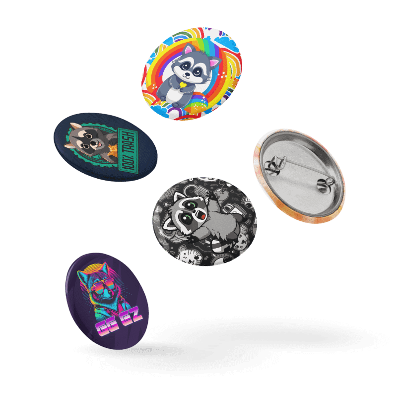 Raccoon Pin Set product image (7)