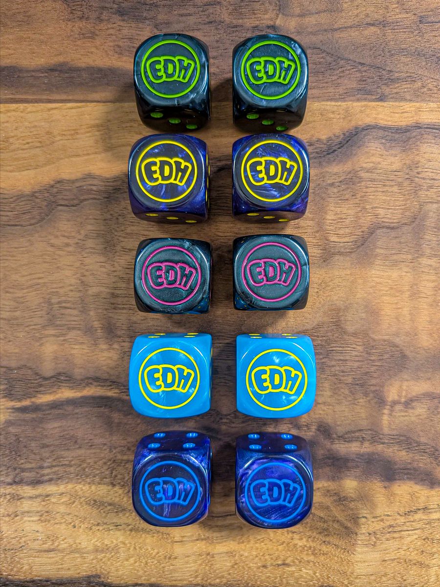 Full Mixed Set of 10 Oversized Dice - 30mm product image (3)