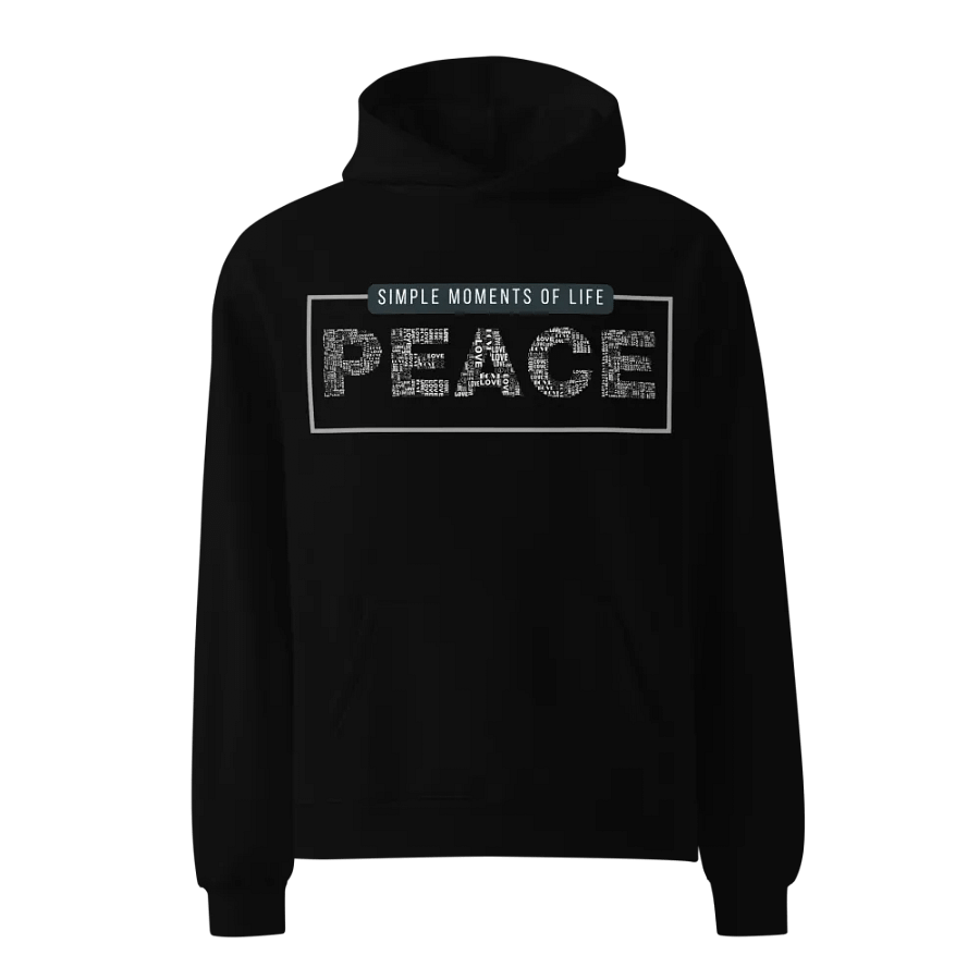 Simple moments of life: peace oversized hoodie product image (12)