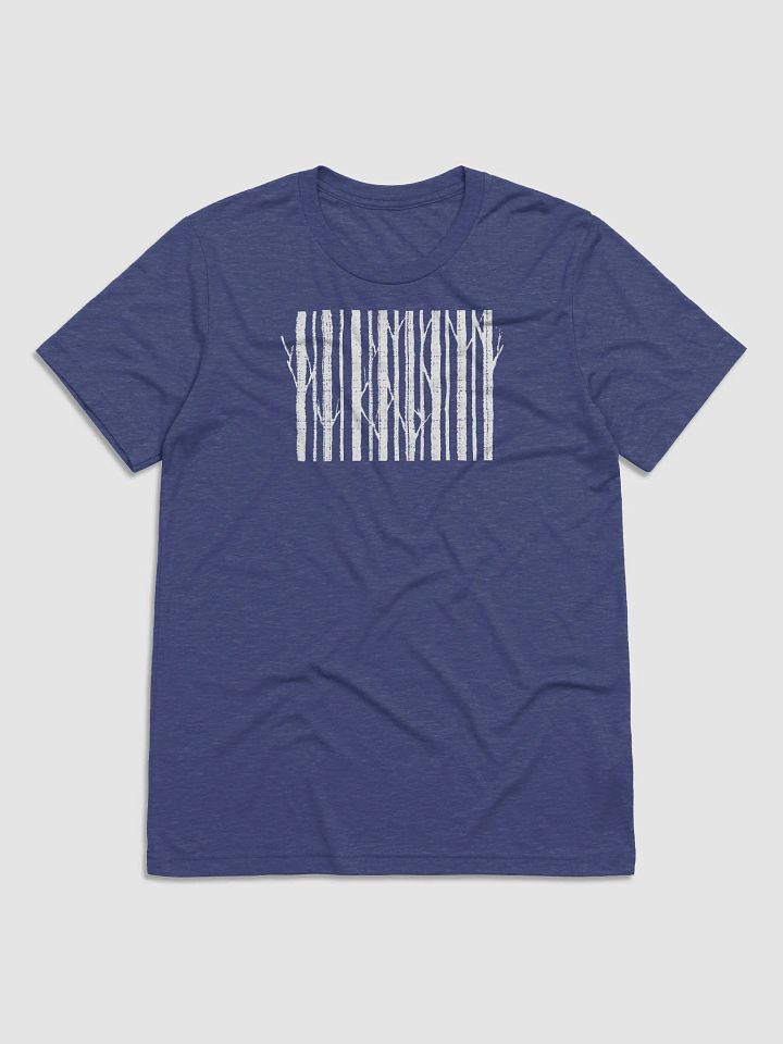 Tree barcode tri-blend T-shirt product image (1)