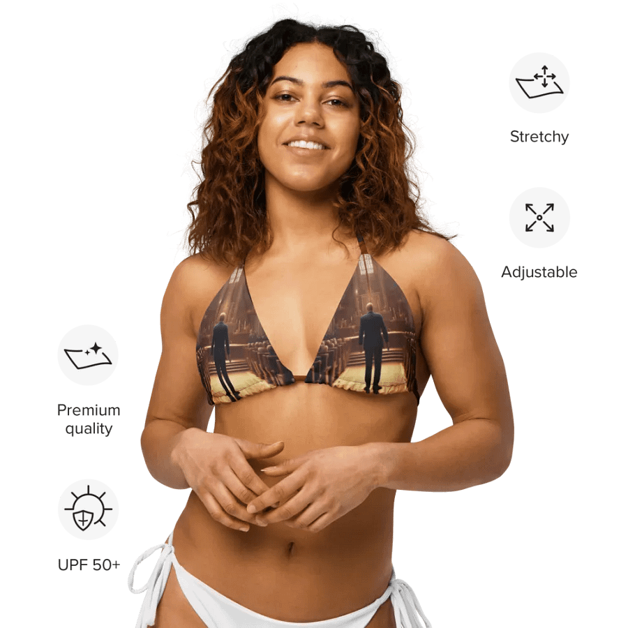 Donald in the Cathedral All-Over Bikini Top product image (11)