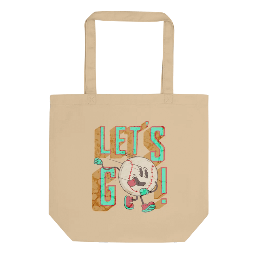Lets Go Baseball Mascot Excited Champ Tote Bag product image (1)