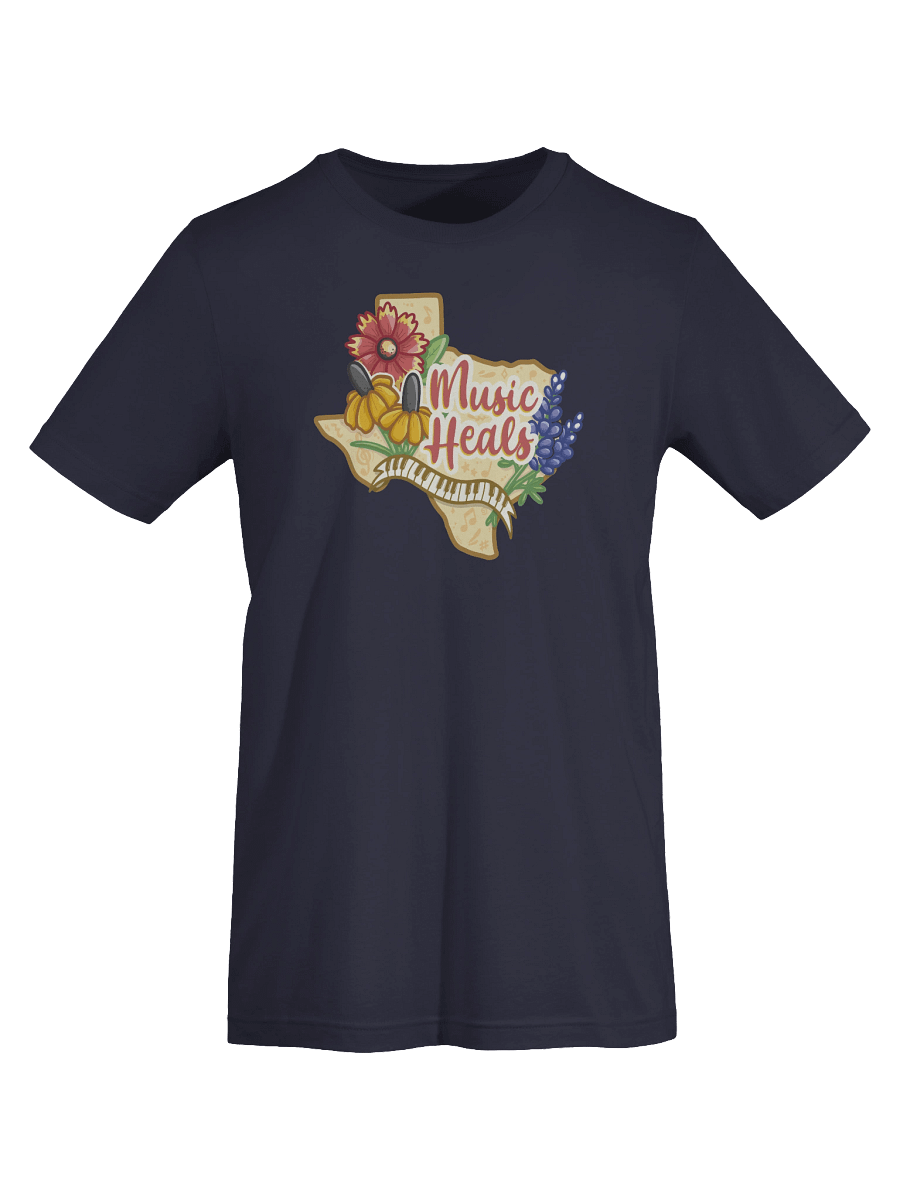 "Music Heals" Cotton T-shirt product image (55)