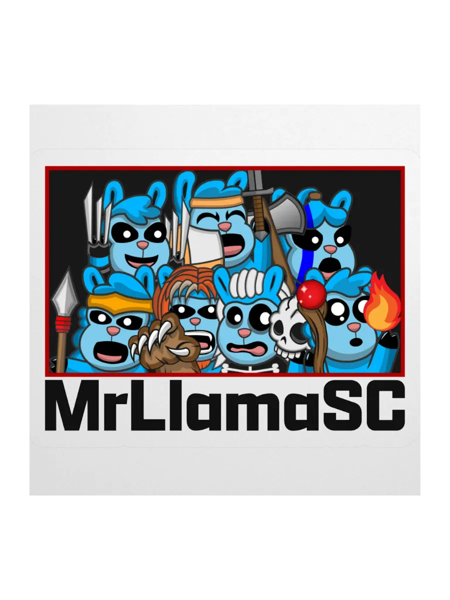 MrLlamaSC Llama Family Family Sticker product image (1)