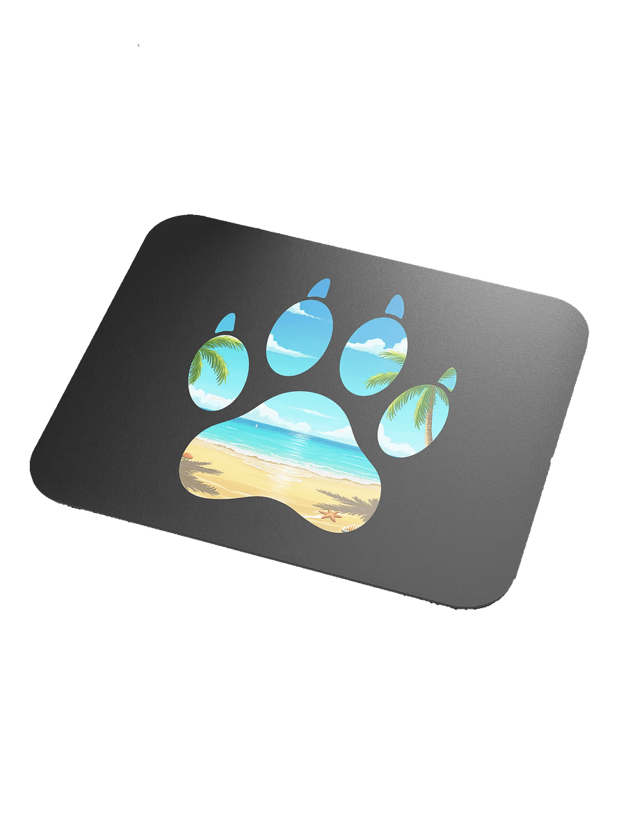 Beach Adventure Black Mouse Pad product image (3)