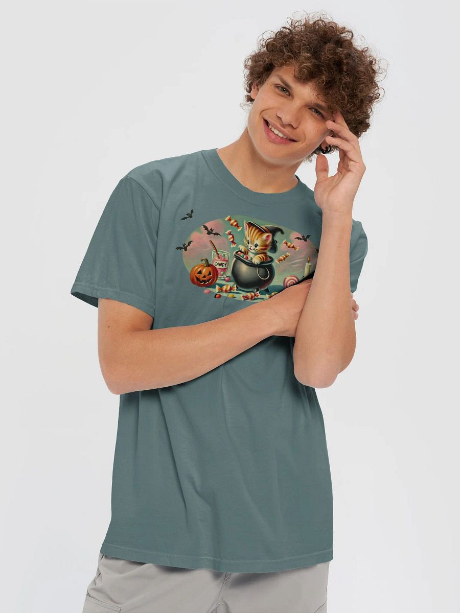 Halloween Cauldron Kitten Comfort Colors T-Shirt product image (5)