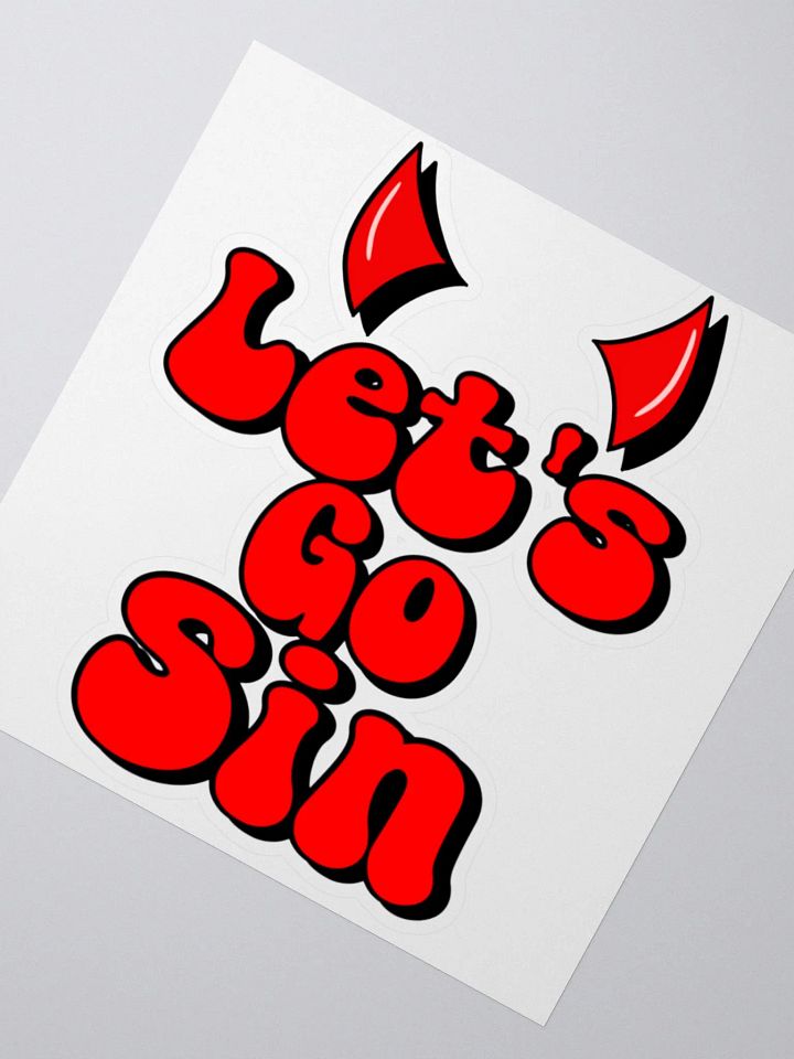 Let's Go Sin Sticker product image (2)
